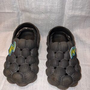 Kids Black Slip-On Shoes